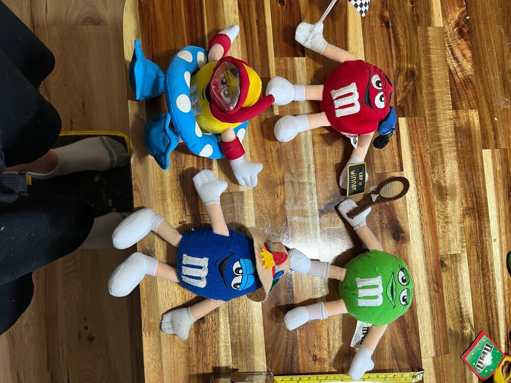 M&M's Official 7 Inch Character Plush Toy Set of 4 Collectible